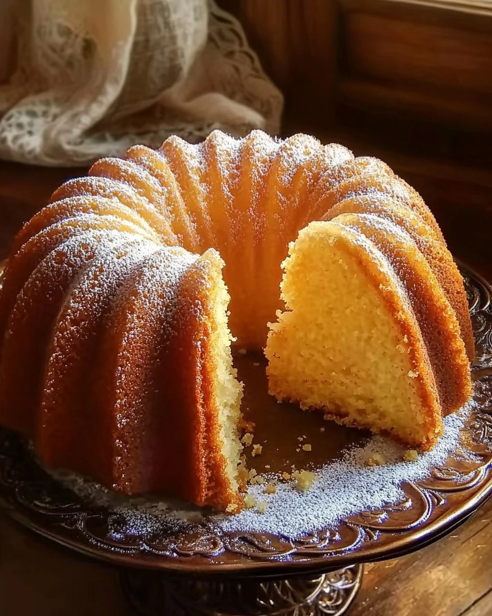 A beautifully baked torta di Madeleine with a golden crust and soft interior