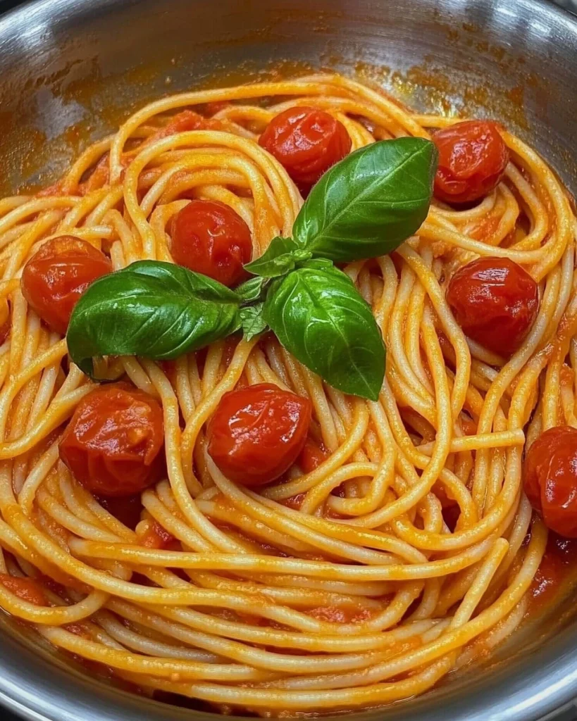 Delicious Pasta allo scarpariello with fresh ingredients and vibrant flavors