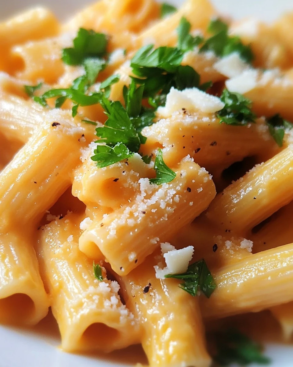 Delicious Rigatoni alla Pastora with fresh ingredients and rich flavors