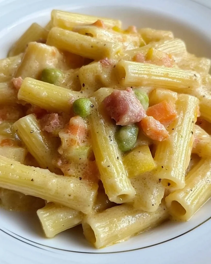 Bowl of sedani con zucchine, fiori, and guanciale