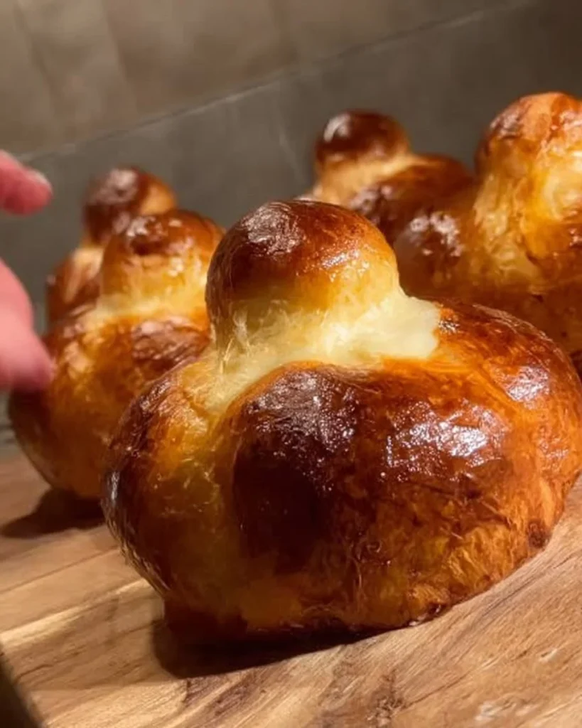Delizioso Brioche col Tuppo tipico della pasticceria siciliana