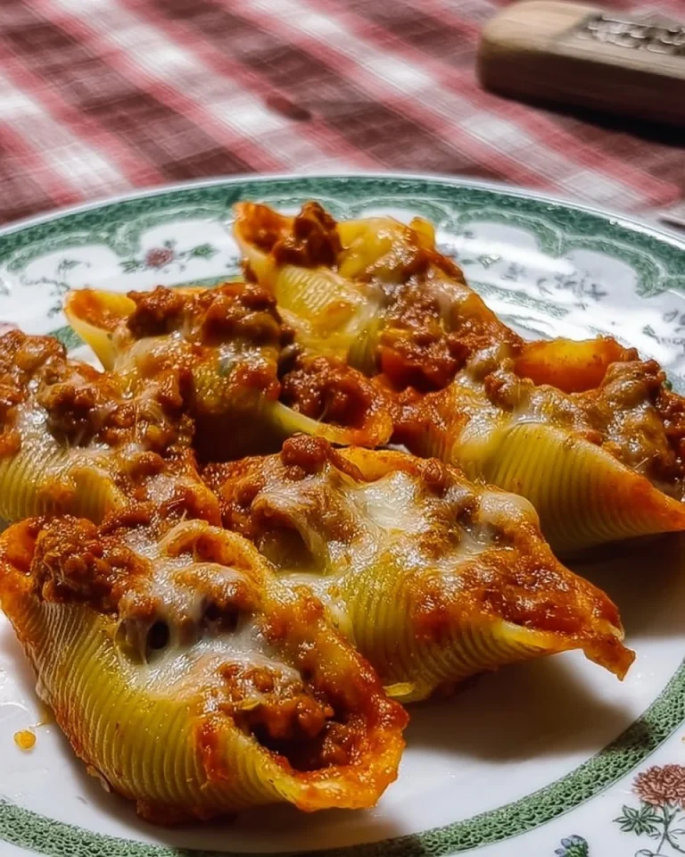 Conchiglioni al forno con ragù alla siciliana e besciamella