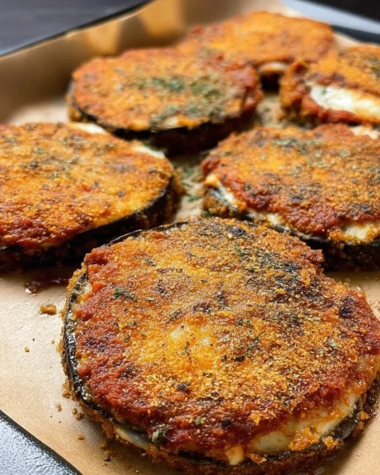 Cotolette di melanzane ripiene cucinate e pronte da servire