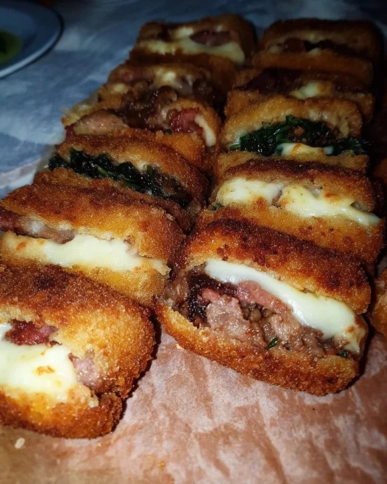Croche'ripieni di salsiccia e friarielli con provola, piatto tradizionale italiano