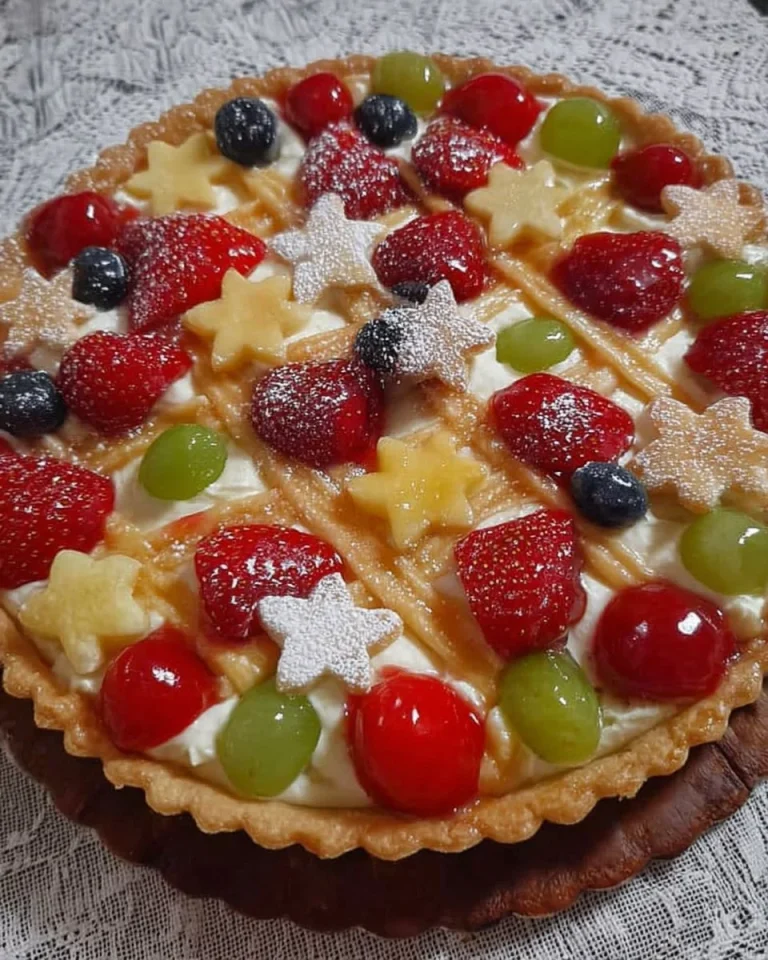 Crostata alla crema e frutta, un dolce gourmet irresistibile.