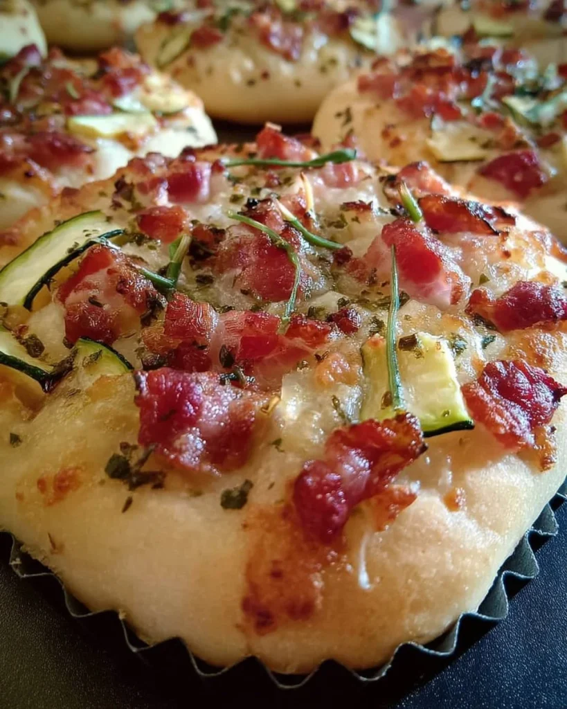 Focaccine appena sfornate, dorate e soffici, pronte da servire.