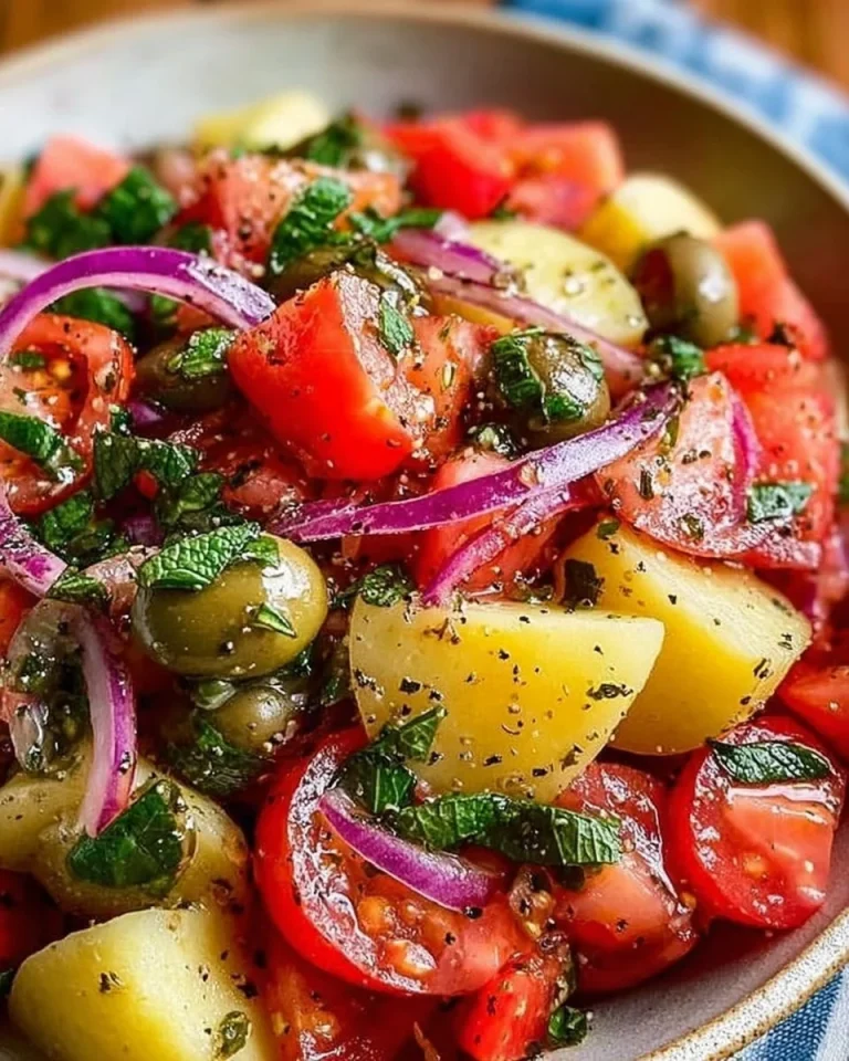 Insalata Pantesca con pomodori, cipolla e tonno