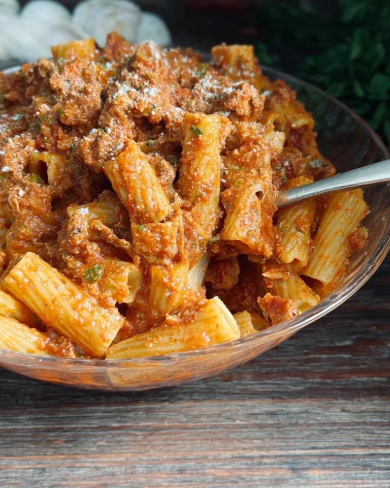 Pasta con Ricotta e Ragù, un piatto tipico della cucina italiana
