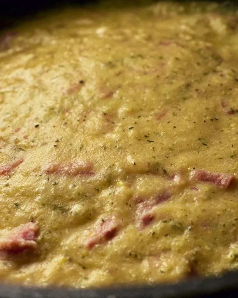 Pasta con Zucchine cremosa servita su un piatto, decorata con erba cipollina.