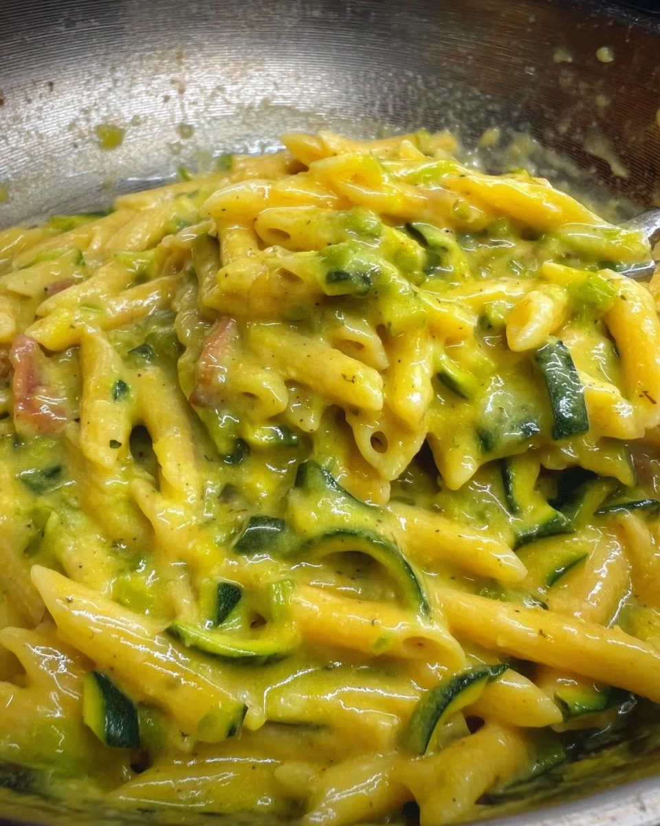 Pasta Zucchine Cremosa con zucchine fresche e salsa ricca