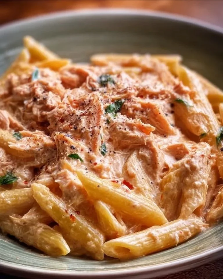 Pasta Penne al Tonno Cremosa con ingredienti freschi e saporiti