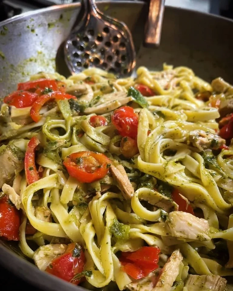 Scialatielli con friggitelli e spada in un piatto tipico della cucina campana