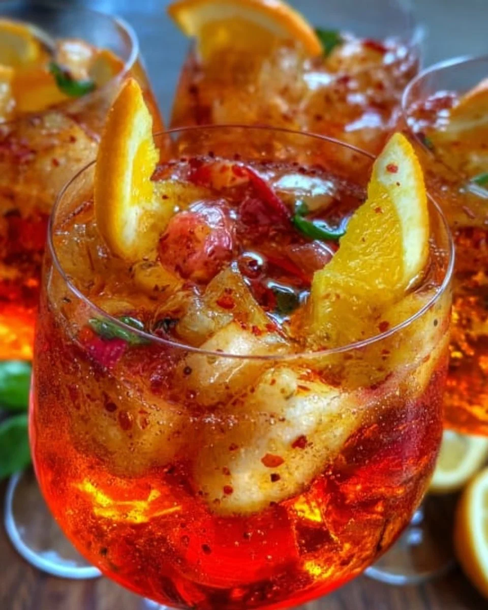 Spritz analcolico fresco servito come aperitivo senza alcol
