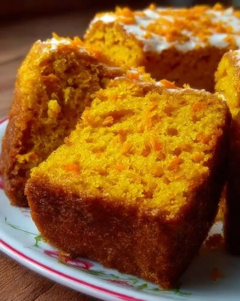 Deliziosa torta alle carote decorata su un piatto