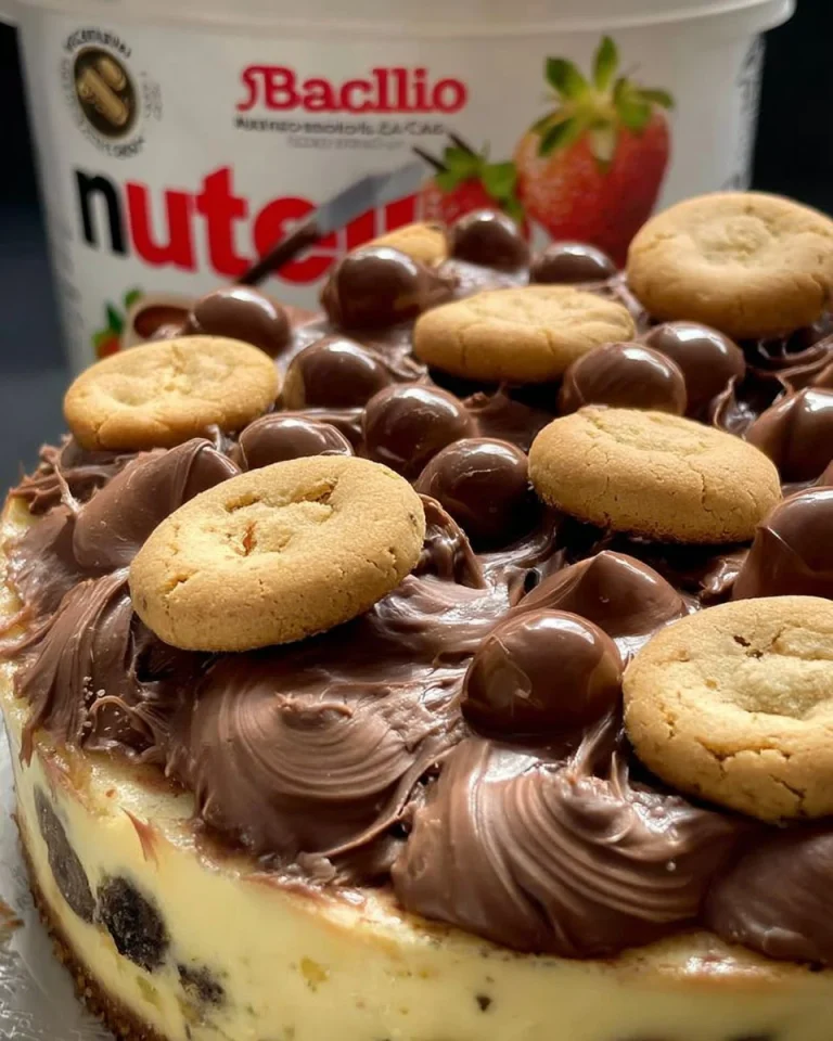 Torta Baiocchi con biscotti e crema, dolce goloso italiano