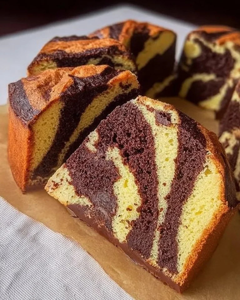 Torta Zebrata variegata e soffice, dolce perfetto per feste e merende.