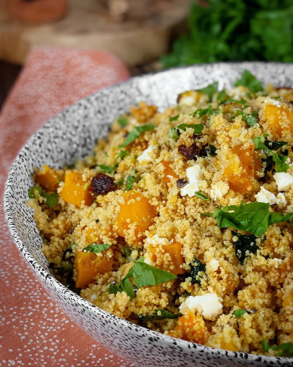 Cous cous autunnale con verdure e spezie, un piatto ricco di sapore