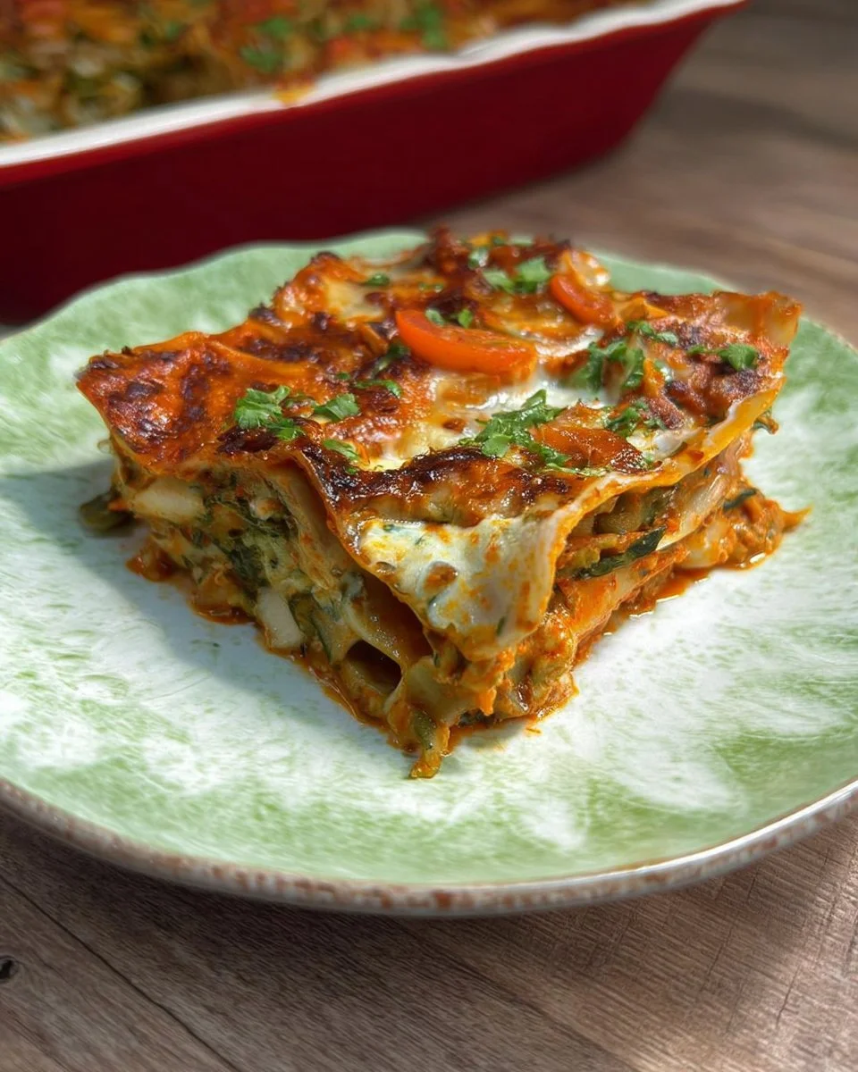 Lasagna di mare con pesce fresco e ingredienti gourmet