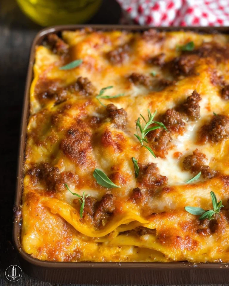 Lasagne con zucca e salsiccia, un piatto autunnale ricco di sapore