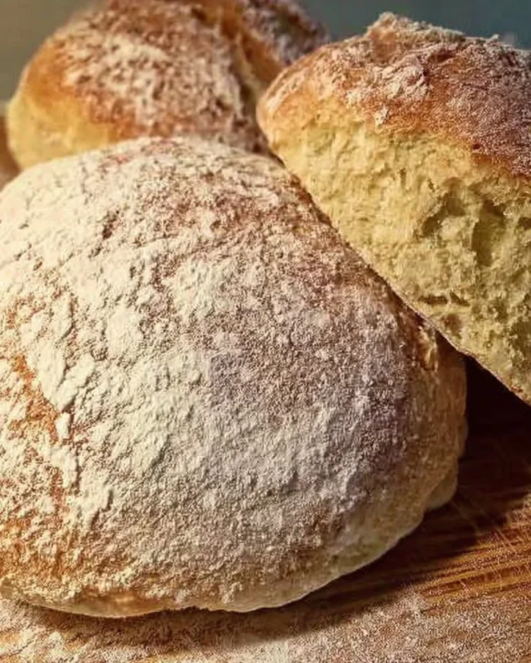 Pane appena sfornato, dorato e soffice, ricetta di pane fatto in casa.
