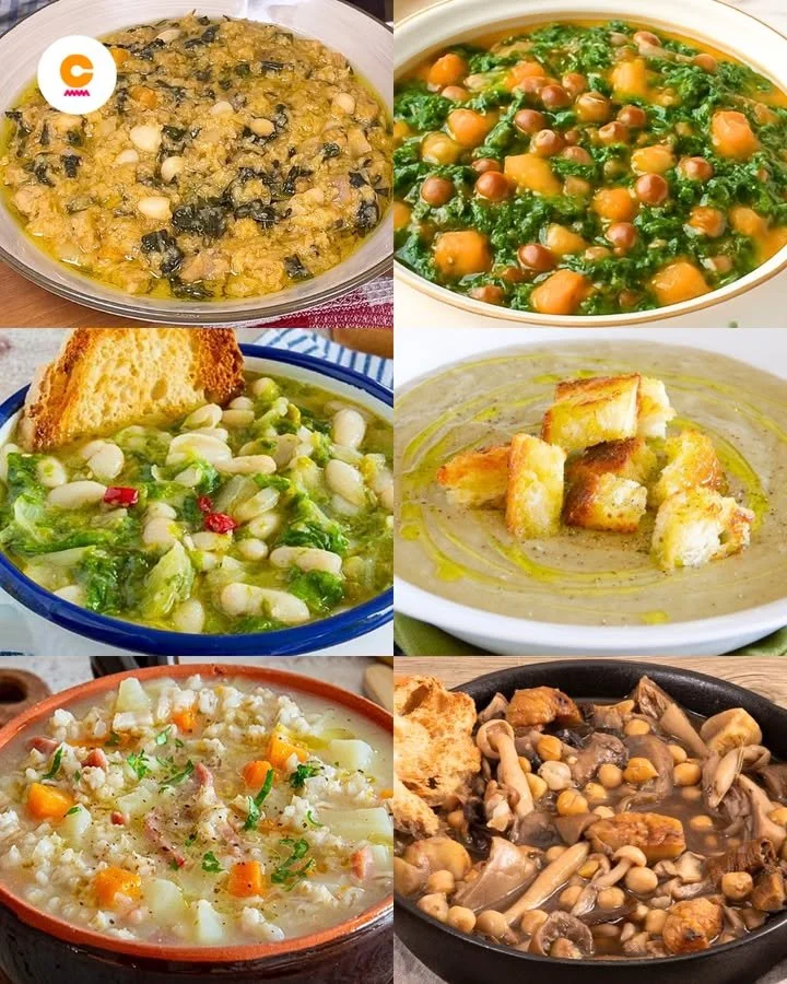 27 SOUPS, MINISTRONI AND WINTER CREAMS ❄️ Warm, creamy, and super comforting: the perfect dishes to warm up on winter days 😍 ⤵️
