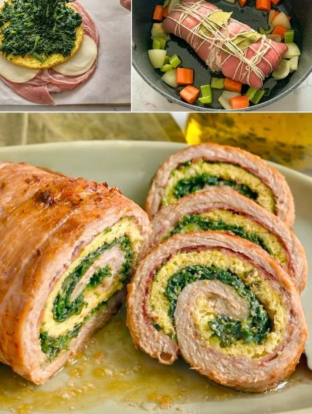 Arrosto Ripieno delle Feste con ripieno ricco e saporito