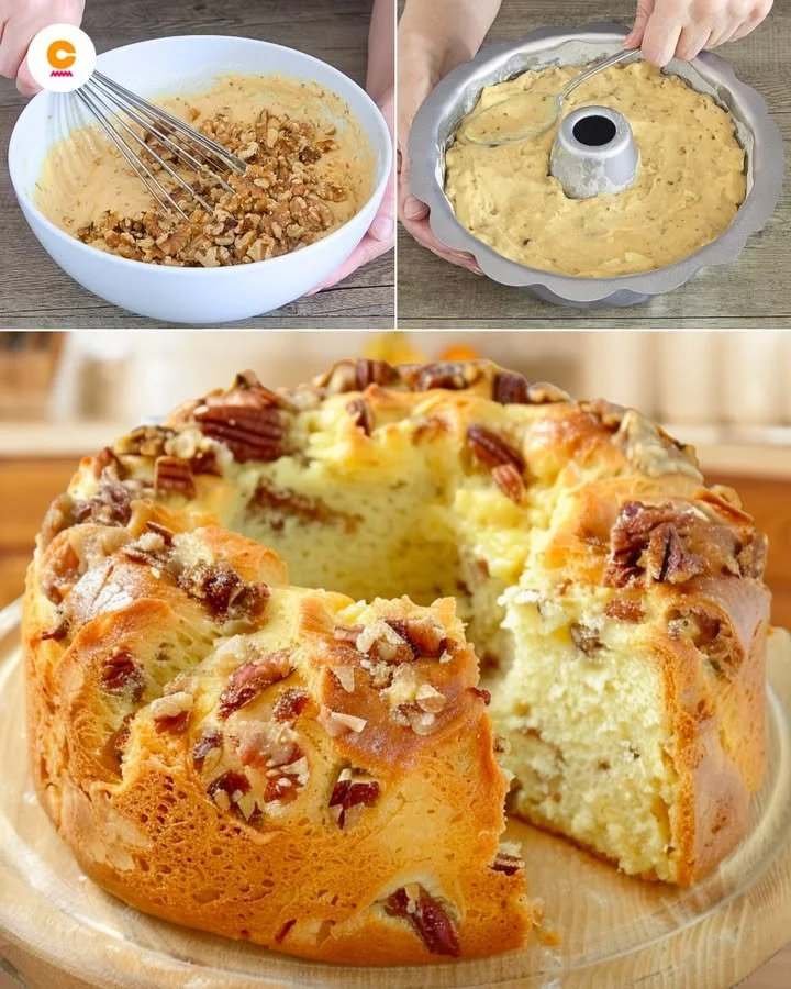 Ciambella Salata Noci e Formaggio