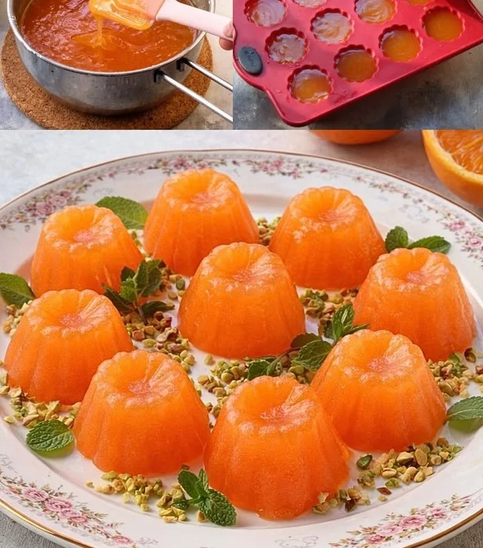 Gelo di Arancia, dessert estivo fresco a base di succo d'arancia