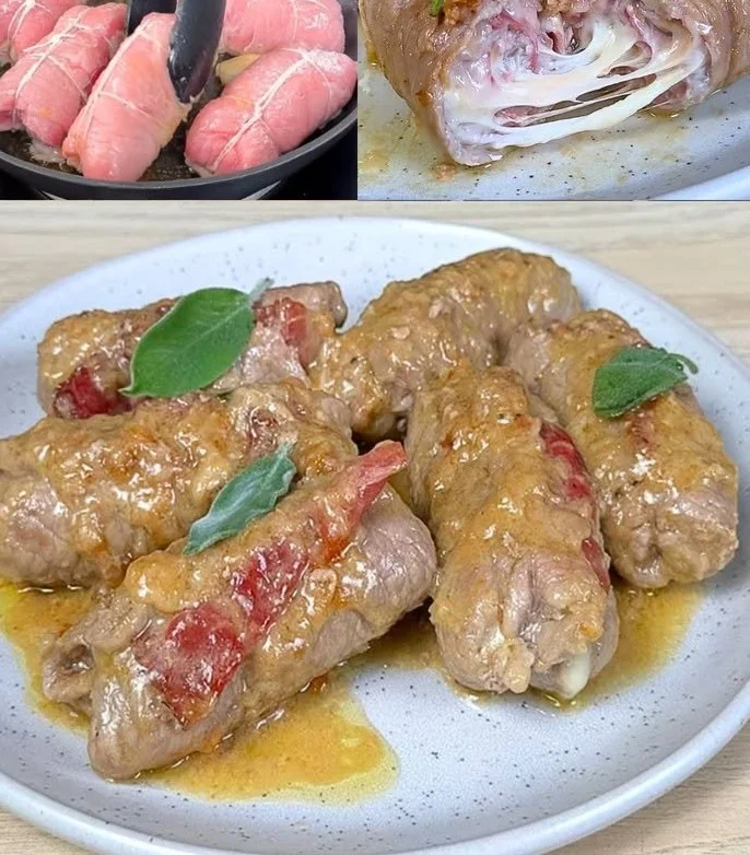 Involtini di carne succulenti preparati con ingredienti freschi
