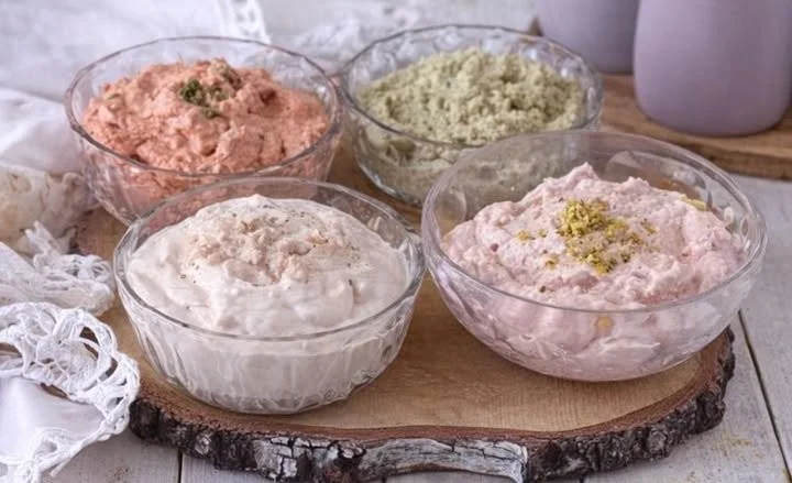 Deliziosi antipasti ripieni di mousse, creme e salse per ogni evento.