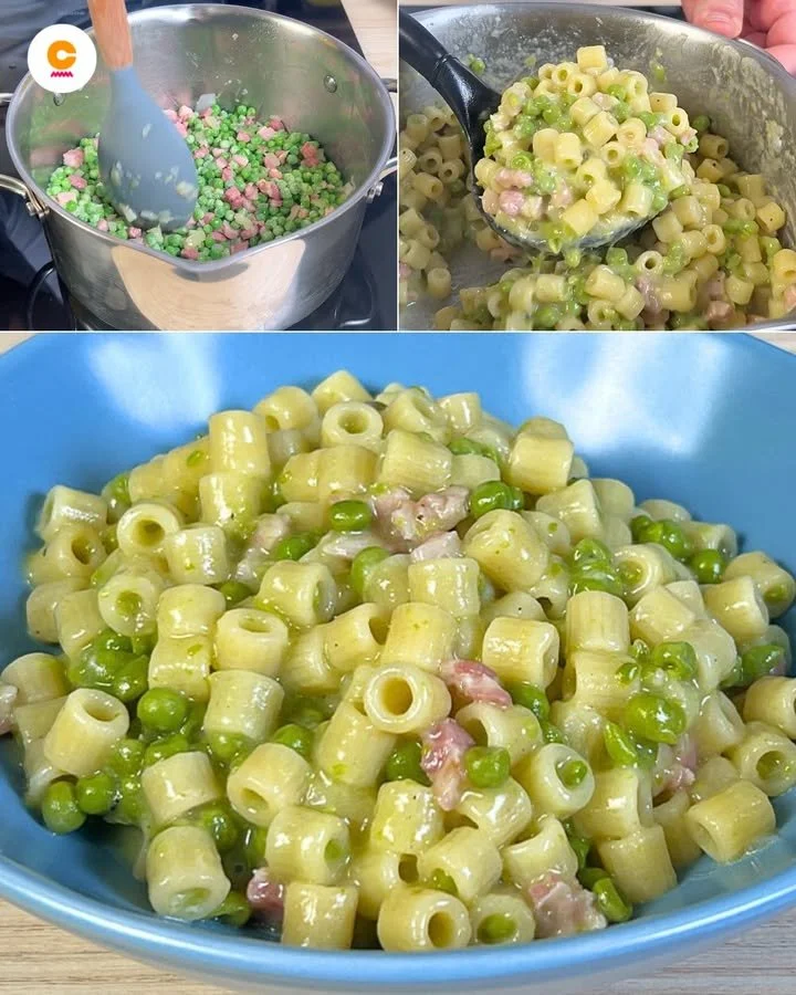 Pasta e Piselli Cremosa