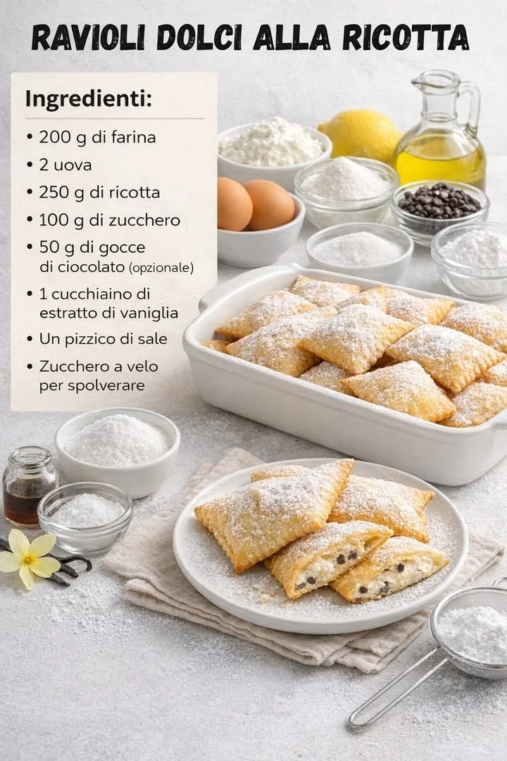 Ravioli Dolci Alla Ricotta