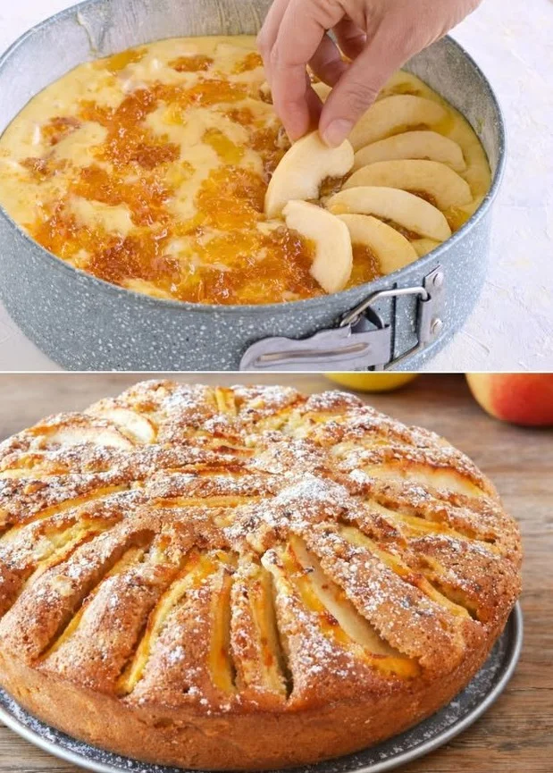 Torta di Mele con confettura, dolce tradizionale italiano