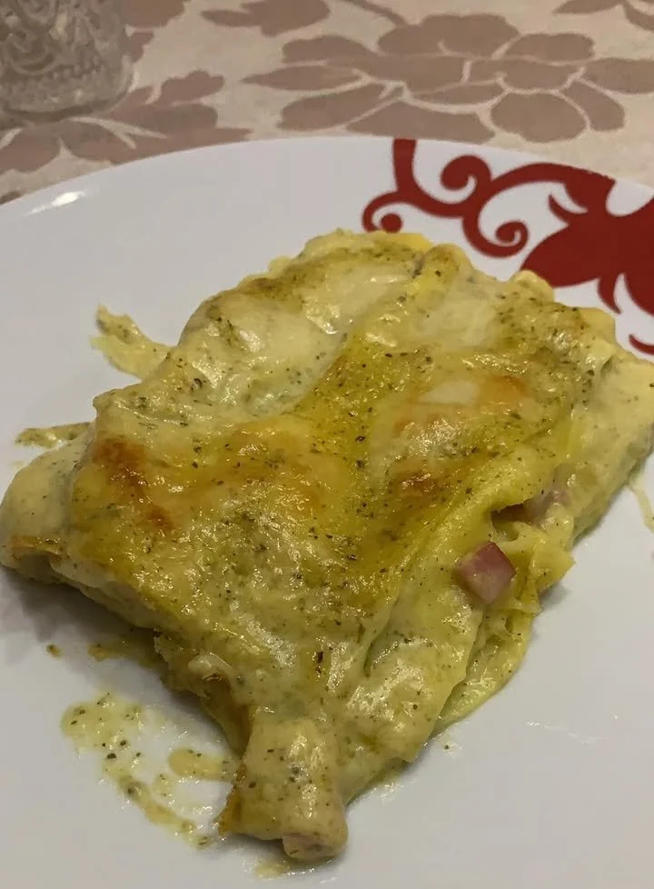 Lasagna con crema di zucchine