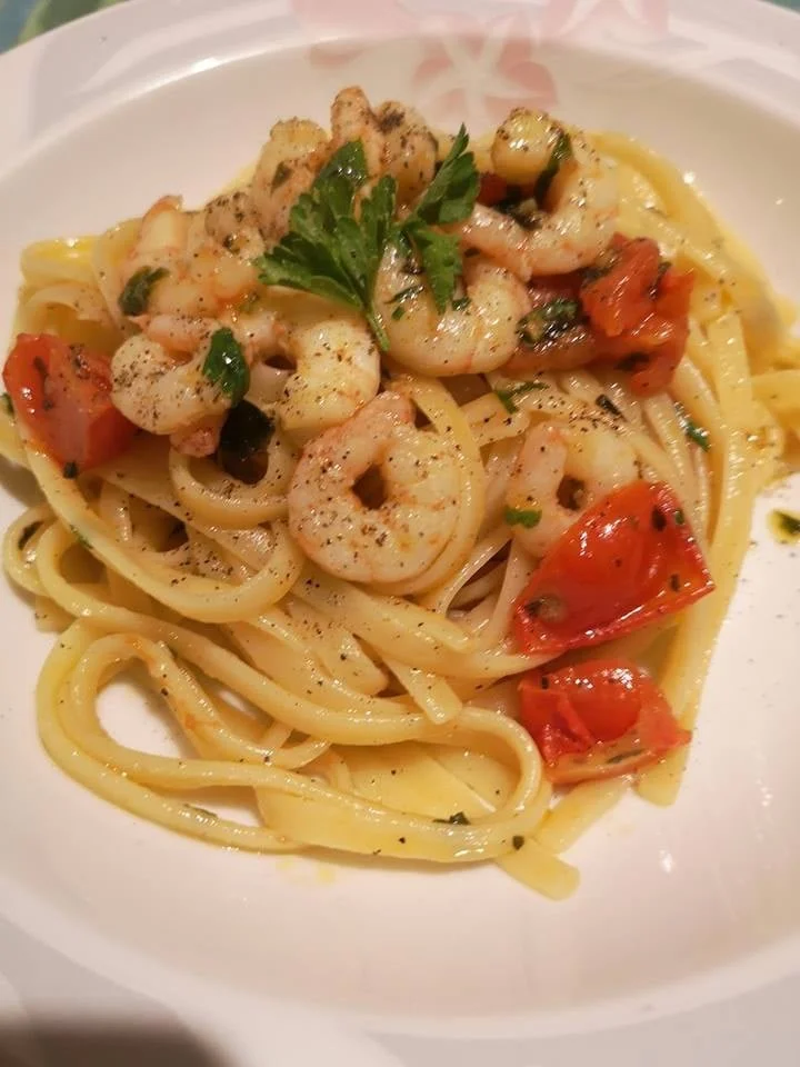 Linguine Gamberetti e pomodorino