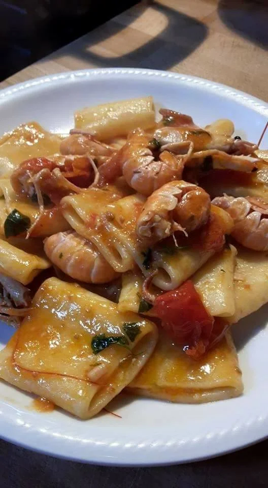 Paccheri agli scampi