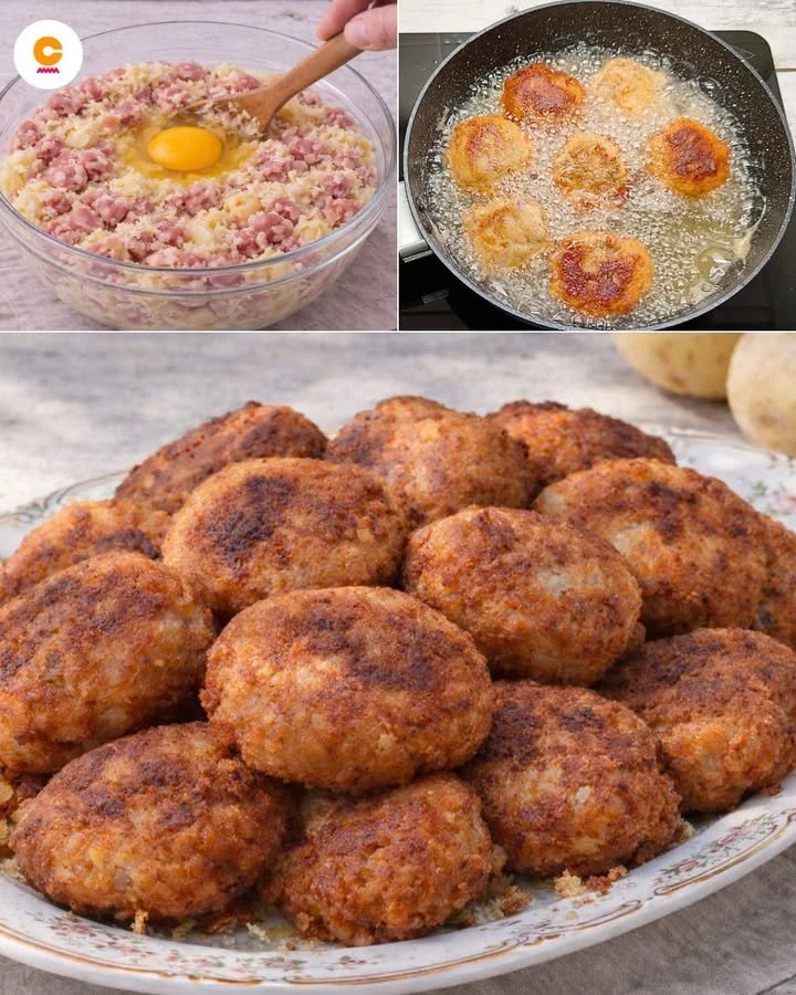 Polpette di Salsicce con contorno di Patate al forno